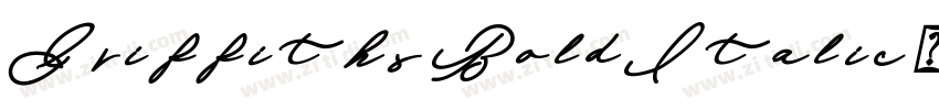 Griffiths BoldItalic字体转换